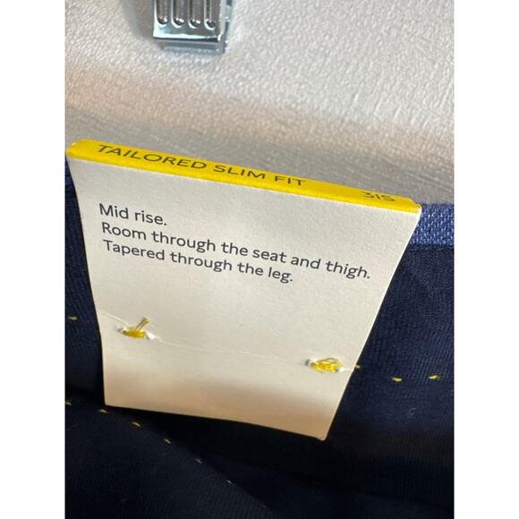 Banana Republic Mens pant tailored slim fit Mid Rise size 31 Short (31S)- NWT - Picture 7 of 7